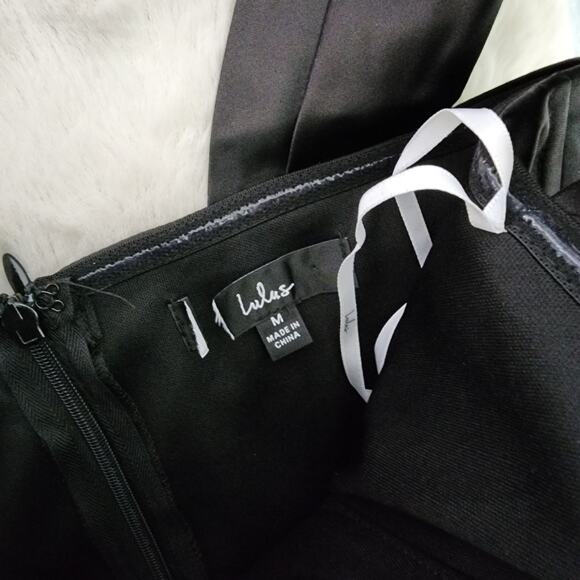 Lulus Stunning Arrival Black Satin Off The Shoulder Maxi Dress - Picture 12 of 12